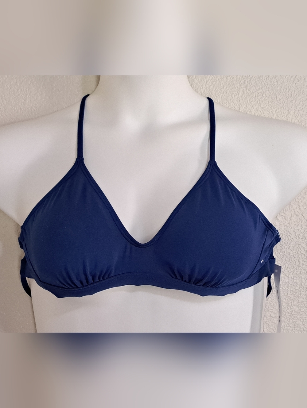 Hurley Blue Adjustable Bikini Top Medium